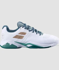 Babolat Footwear* Propulse Blast All Court Mens Trainers - White & Green