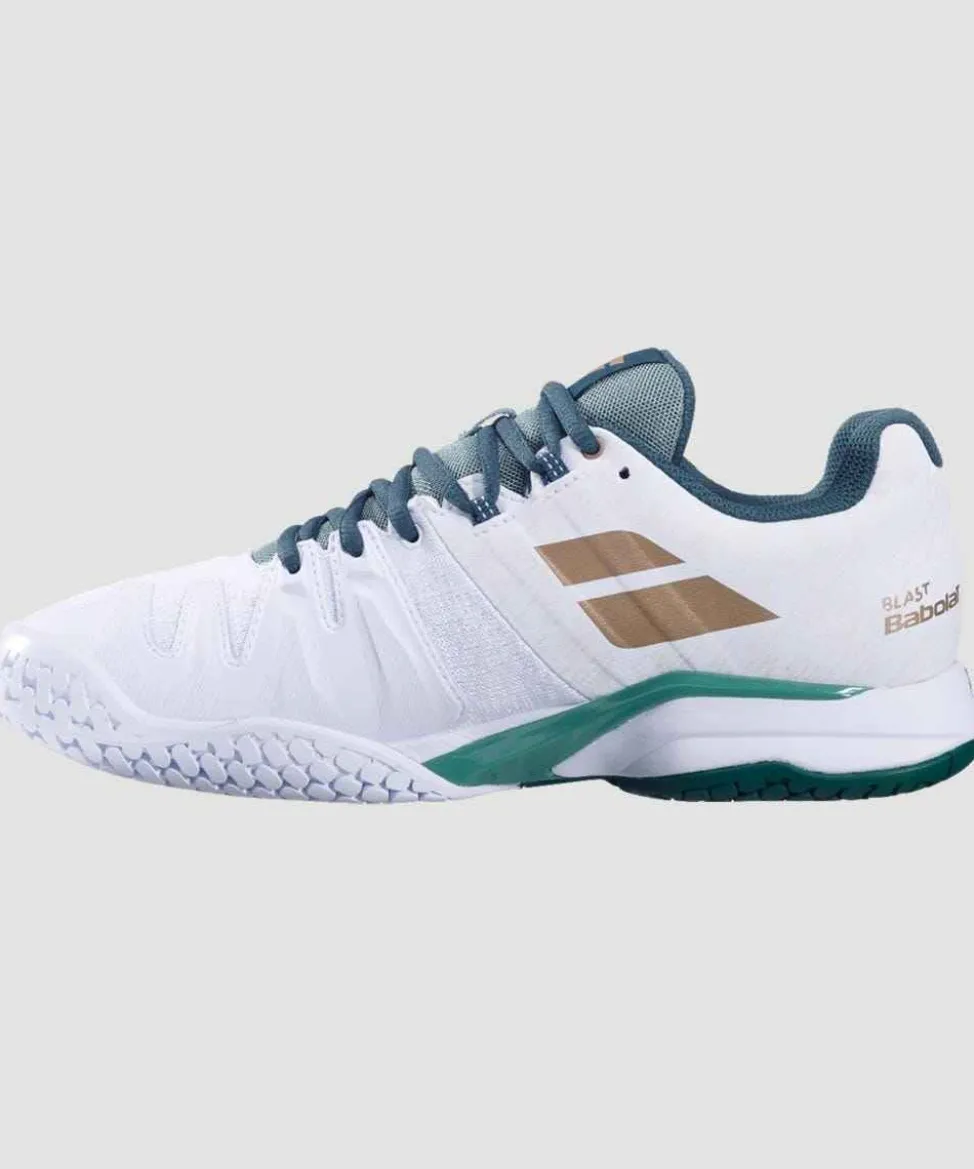 Babolat Footwear* Propulse Blast All Court Mens Trainers - White & Green