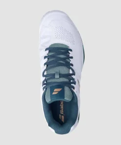 Babolat Footwear* Propulse Blast All Court Mens Trainers - White & Green