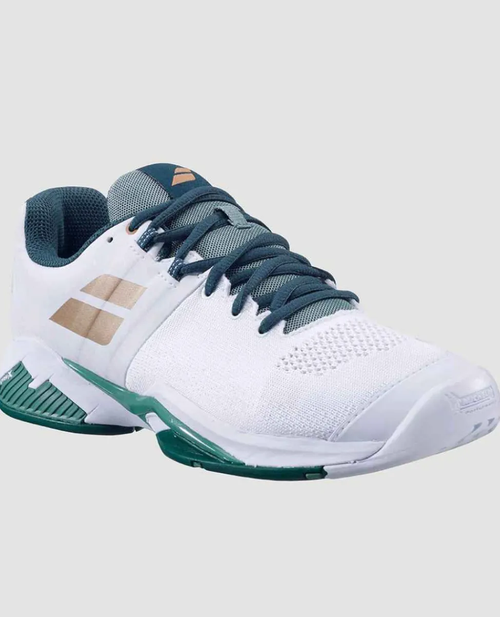 Babolat Footwear* Propulse Blast All Court Mens Trainers - White & Green