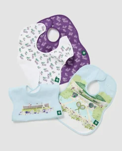 Wimbledon Baby*Baby Bib Two Pack - Quiet Please