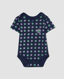 Wimbledon Baby*Babygrow Ball Spot - Navy