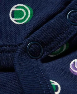 Wimbledon Baby*Babygrow Ball Spot - Navy