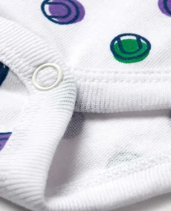 Wimbledon Baby*Babygrow Ball Spot - White
