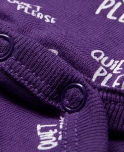 Wimbledon Baby*Babygrow Quiet Please - Purple
