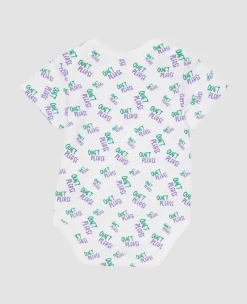 Wimbledon Baby*Babygrow Quiet Please - White