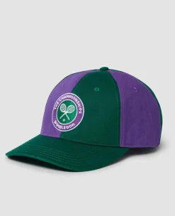 Wimbledon Headwear*Championships Panel Cap - Green & Purple