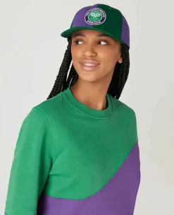 Wimbledon Headwear*Championships Panel Cap - Green & Purple