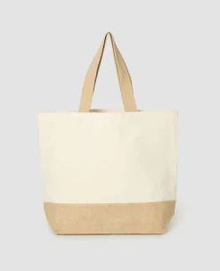 Wimbledon Totes*Cotton And Jute Canvas Tote