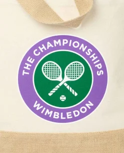 Wimbledon Totes*Cotton And Jute Canvas Tote
