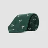 Wimbledon Ties*Cross Racket Tie - Green