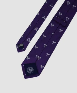 Wimbledon Ties*Cross Racket Tie - Purple