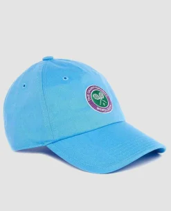 Wimbledon Headwear*Kids Championships Logo Cap - Azure Blue