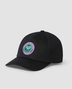 Wimbledon Headwear*Kids Championships Logo Cap - Black
