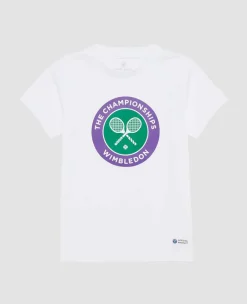 Wimbledon Tops & T-Shirts*Kids Championships Logo T-Shirt - White