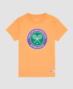 Wimbledon Tops & T-Shirts*Kids Championships Logo T-Shirt - Orange