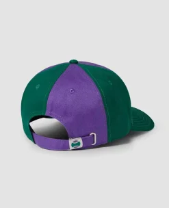 Wimbledon Headwear*Kids Championships Panel Cap - Green & Purple