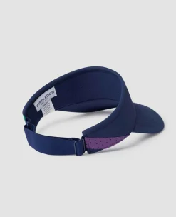 Wimbledon Headwear*Kids Championships Performance Visor - Navy