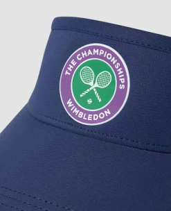 Wimbledon Headwear*Kids Championships Performance Visor - Navy