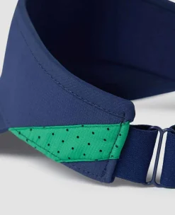 Wimbledon Headwear*Kids Championships Performance Visor - Navy