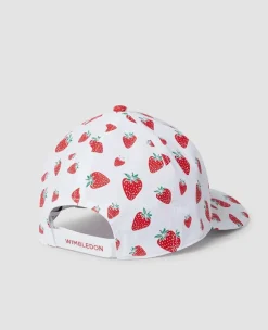 Wimbledon Headwear*Kids Championships Strawberry Cap - White