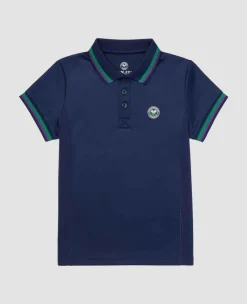 Wimbledon Sport*Kids Core Performance Polo - Navy