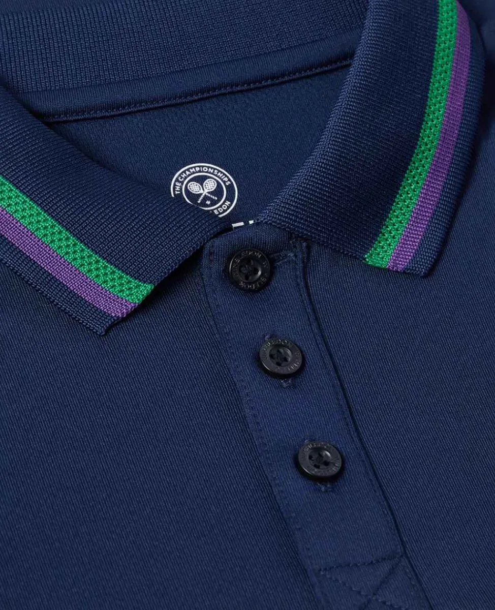 Wimbledon Sport*Kids Core Performance Polo - Navy