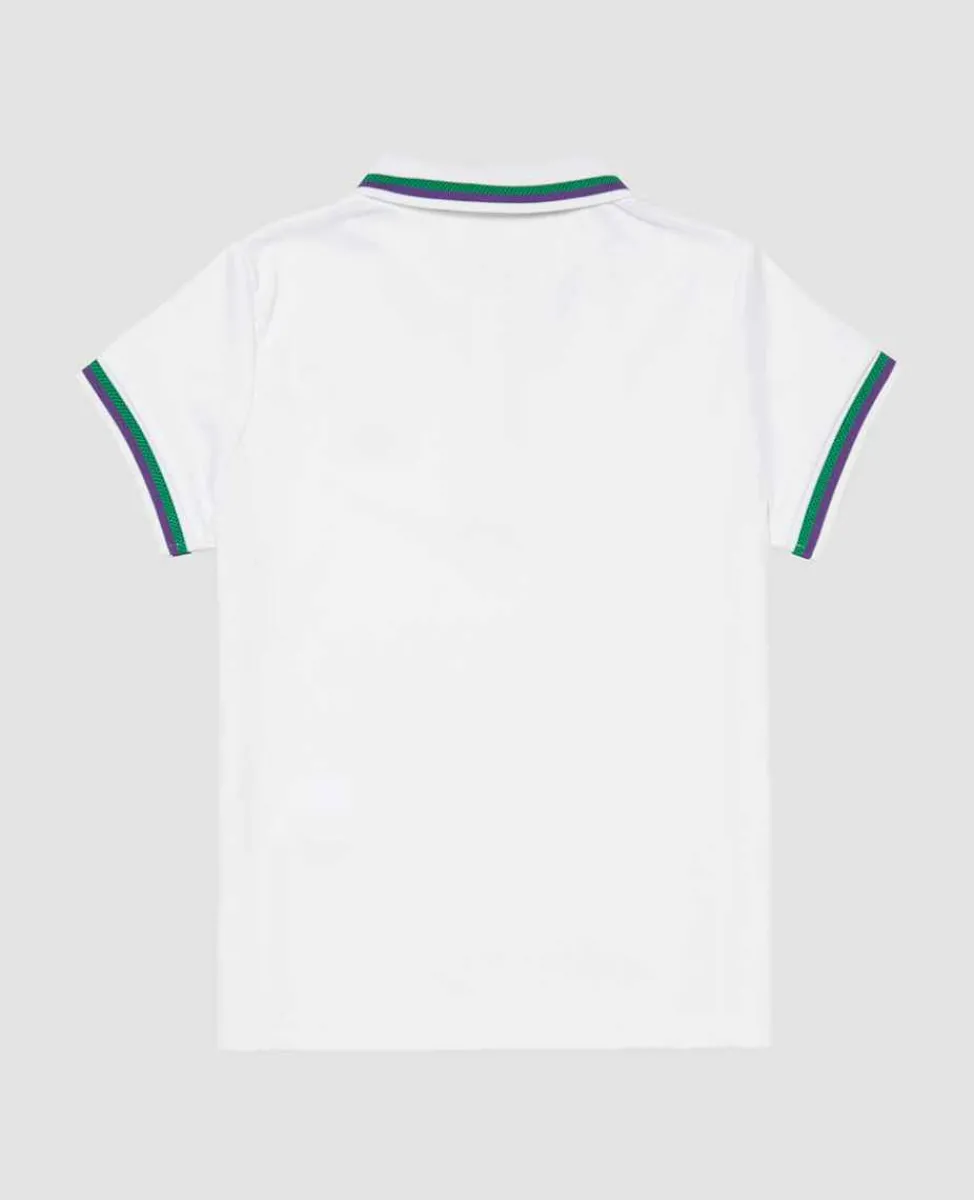 Wimbledon Sport*Kids Core Performance Polo - White