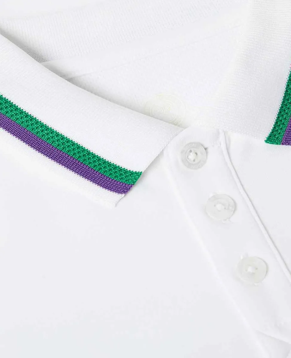 Wimbledon Sport*Kids Core Performance Polo - White