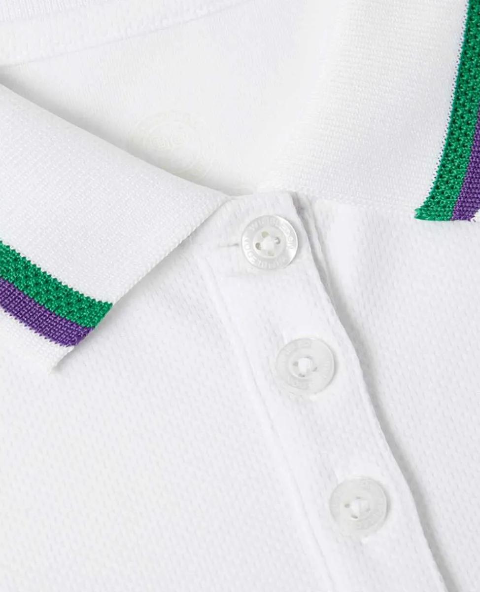 Wimbledon Sport*Kids Core Polo White