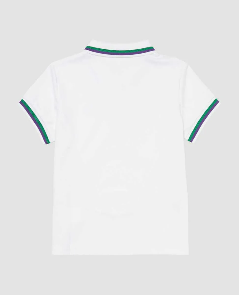 Wimbledon Sport*Kids Core Polo White