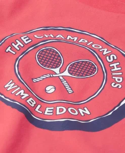Wimbledon Tops & T-Shirts*Kids Drawn Logo T-Shirt - Red