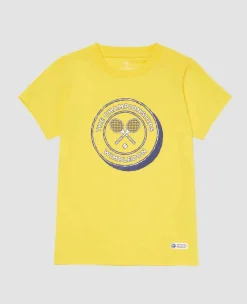 Wimbledon Tops & T-Shirts*Kids Drawn Logo T-Shirt - Yellow