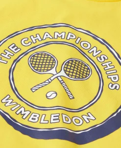 Wimbledon Tops & T-Shirts*Kids Drawn Logo T-Shirt - Yellow