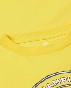 Wimbledon Tops & T-Shirts*Kids Drawn Logo T-Shirt - Yellow