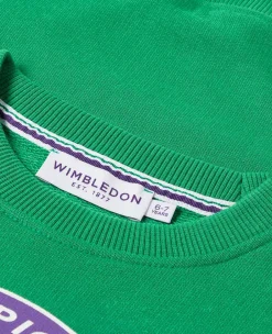 Wimbledon Sweatshirts*Kids Logo Sweatshirt - Green