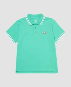 Wimbledon Tops & T-Shirts*Kids Pique Polo - Green