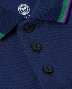 Wimbledon Tops & T-Shirts*Kids Pique Polo - Navy