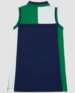 Wimbledon Sport*Kids Sleeveless Polo Dress Multi
