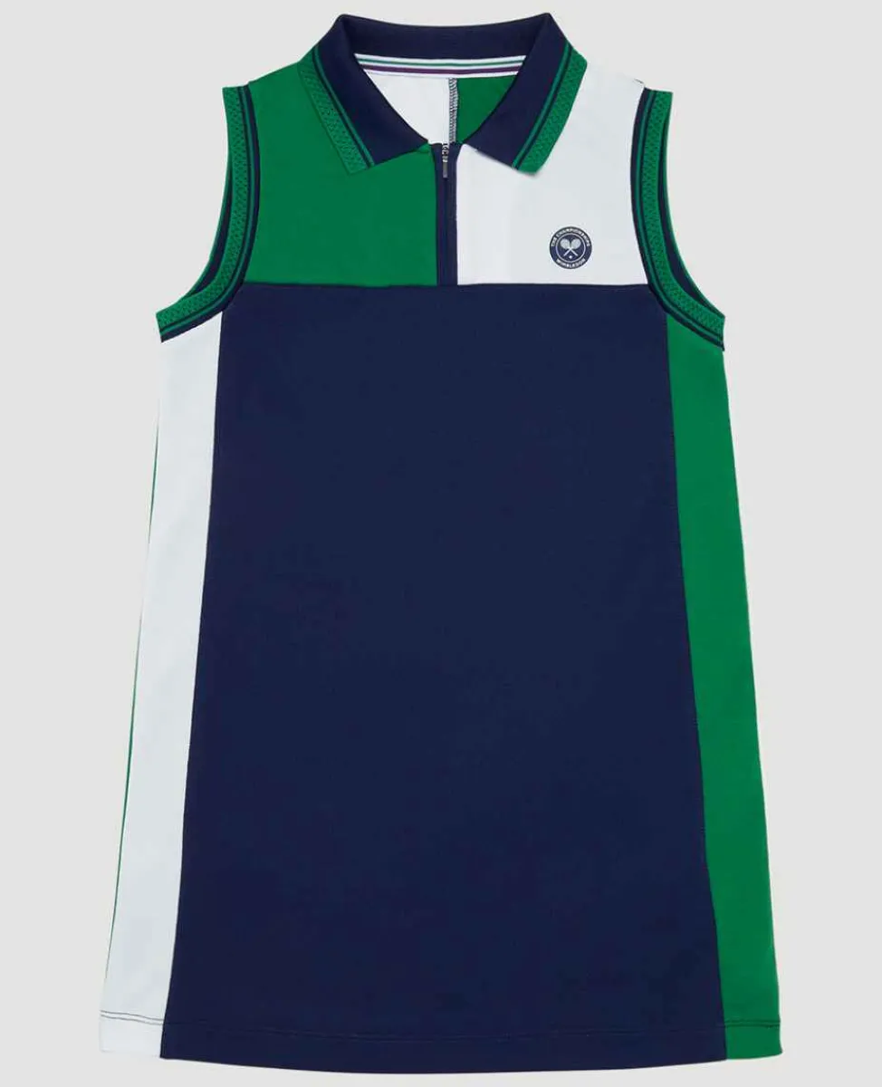 Wimbledon Sport*Kids Sleeveless Polo Dress Multi
