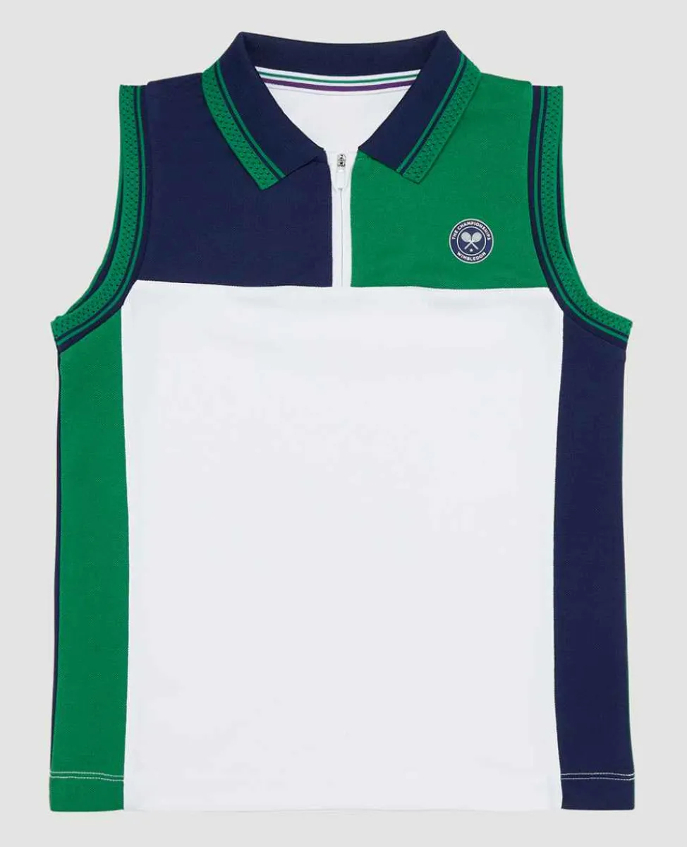 Wimbledon Sport*Kids Sleeveless Polo Multi