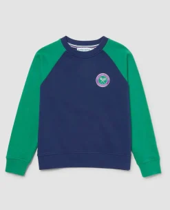 Wimbledon Sweatshirts*Kids Sweatshirt - Navy & Green
