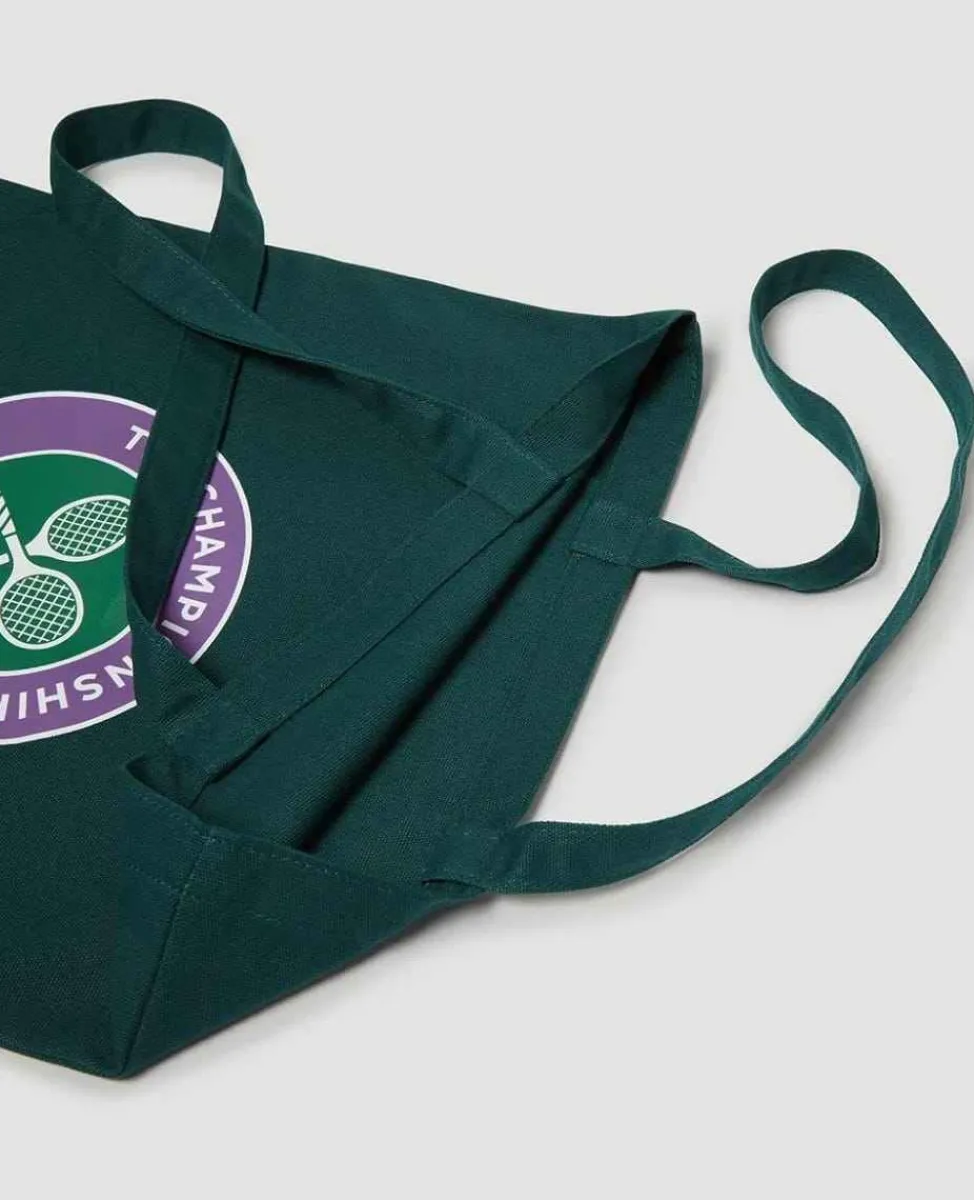 Wimbledon Shoppers*Logo Shopper Bag - Green
