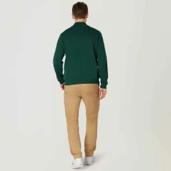 Wimbledon Sweatshirts*Mens 1/4 Zip Knit - Green