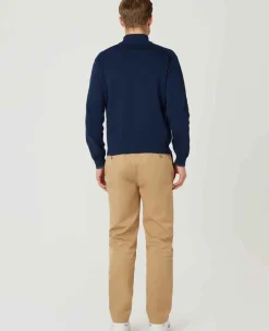 Wimbledon Sweatshirts*Mens 1/4 Zip Knit - Navy