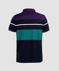 Wimbledon Polo Shirts*Men's Block Stripe Polo - Midnight