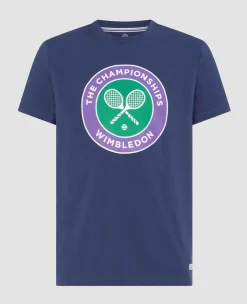 Wimbledon Tops & T-Shirts*Mens Championships Logo T-Shirt - Navy
