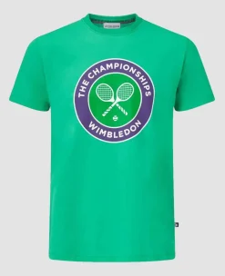 Wimbledon Tops & T-Shirts*Men's Championships Logo T-Shirt - Vibrant Green