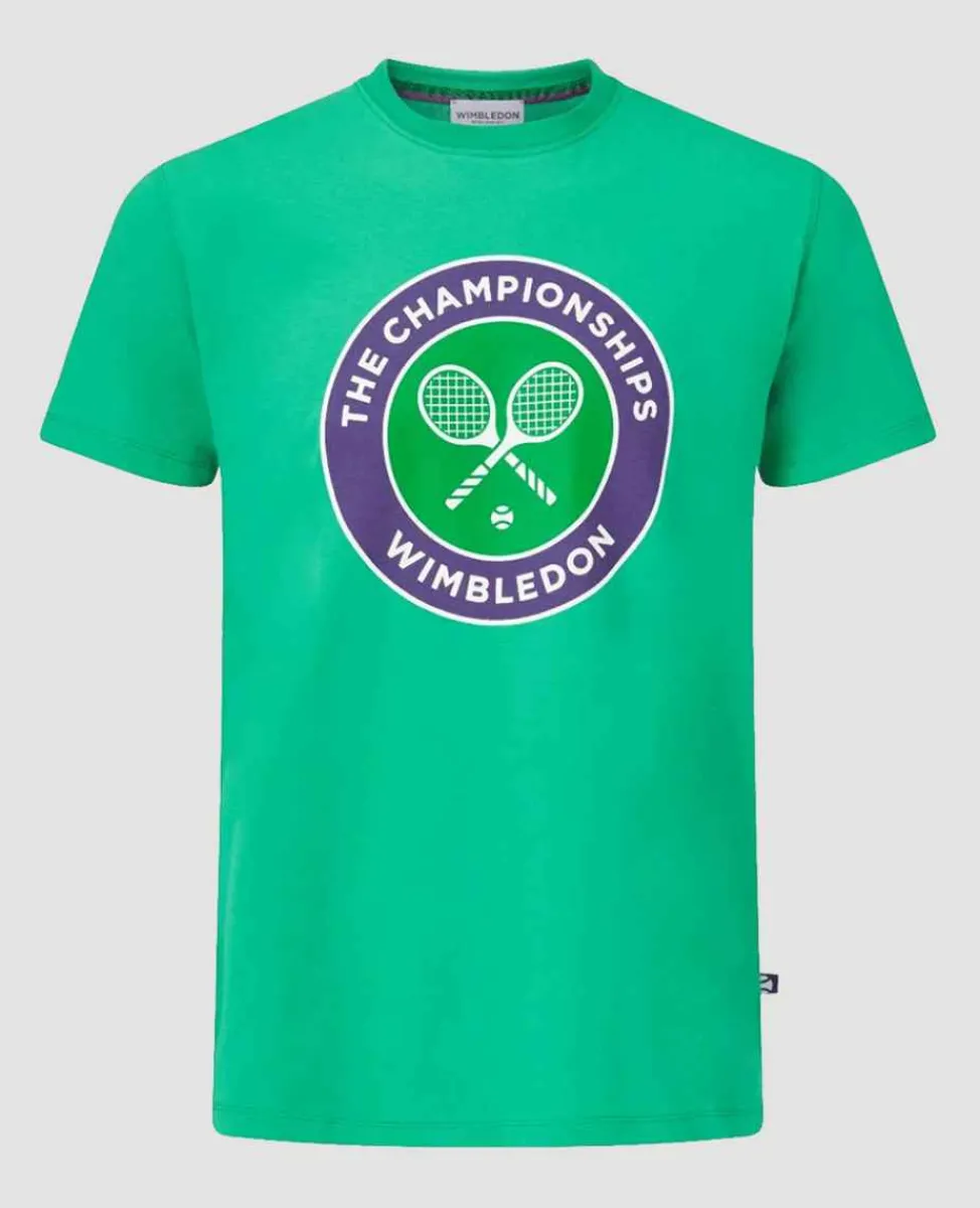 Wimbledon Tops & T-Shirts*Men's Championships Logo T-Shirt - Vibrant Green