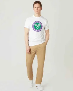 Wimbledon Tops & T-Shirts*Mens Championships Logo T-Shirt - White